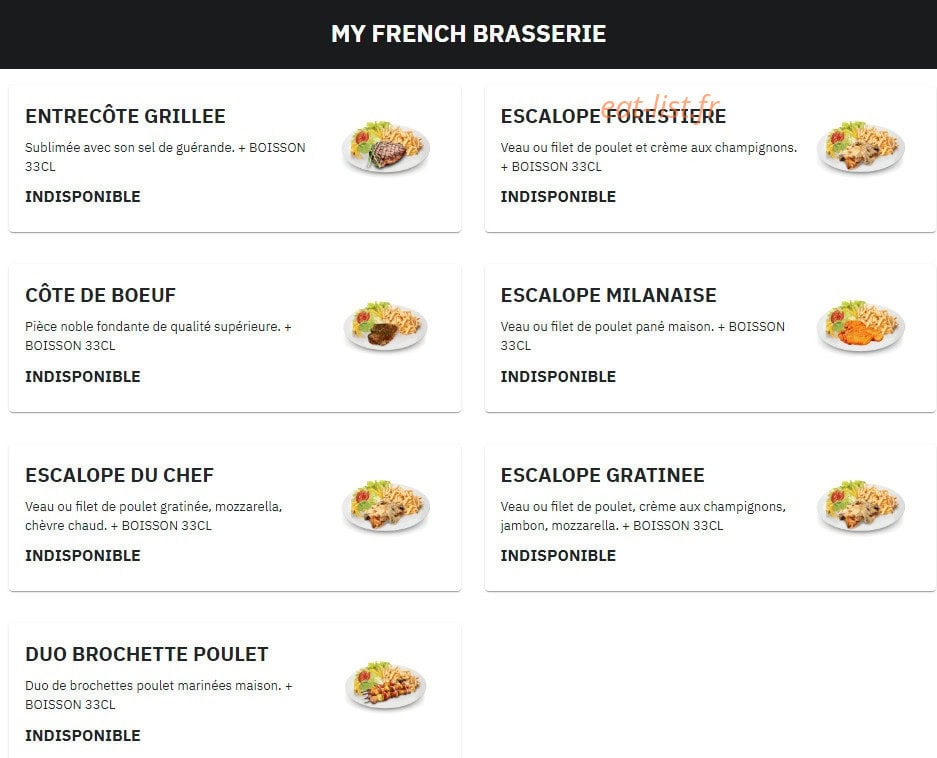 Burger Square — carte page 9
