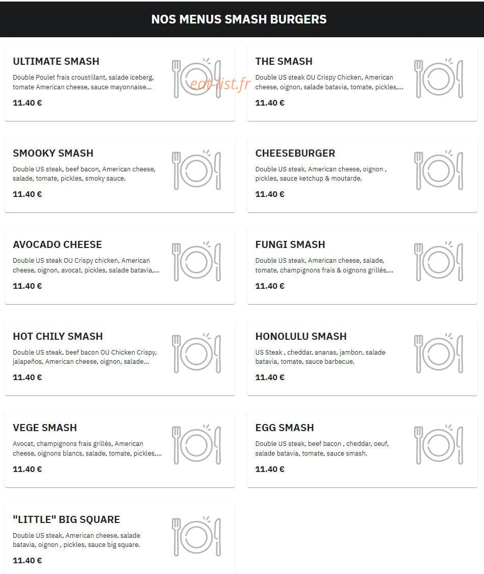 Burger Square — carte page 4