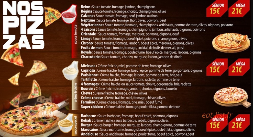 chrono Pizza — carte page 1