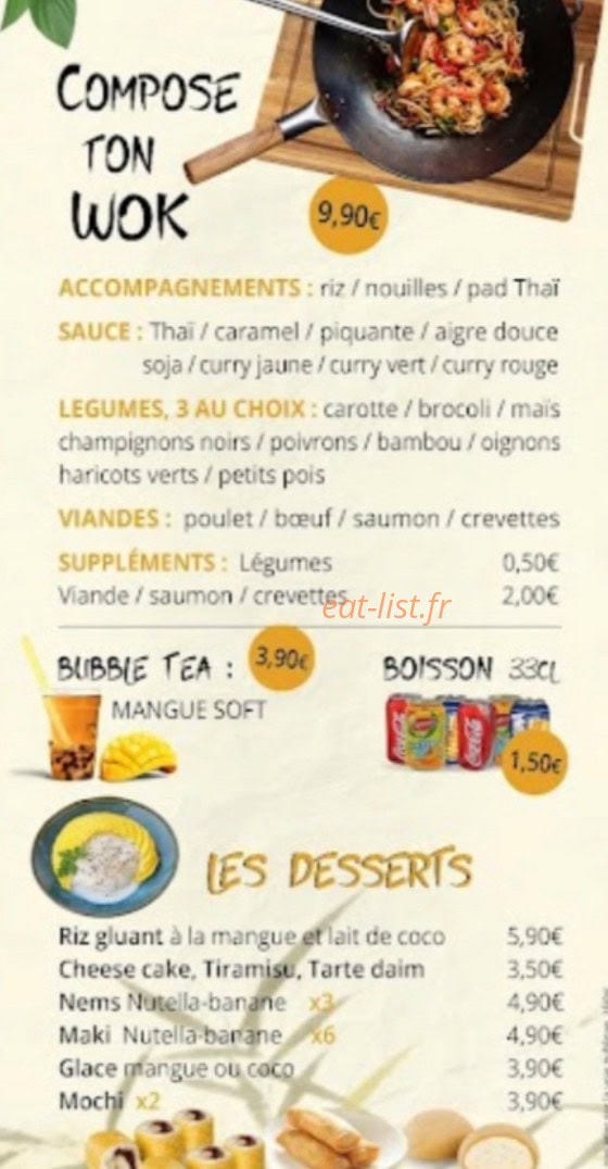 Nay sushi thaï — carte page 2
