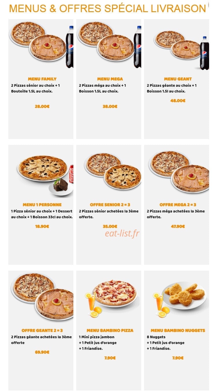 Pizza America — carte page 2