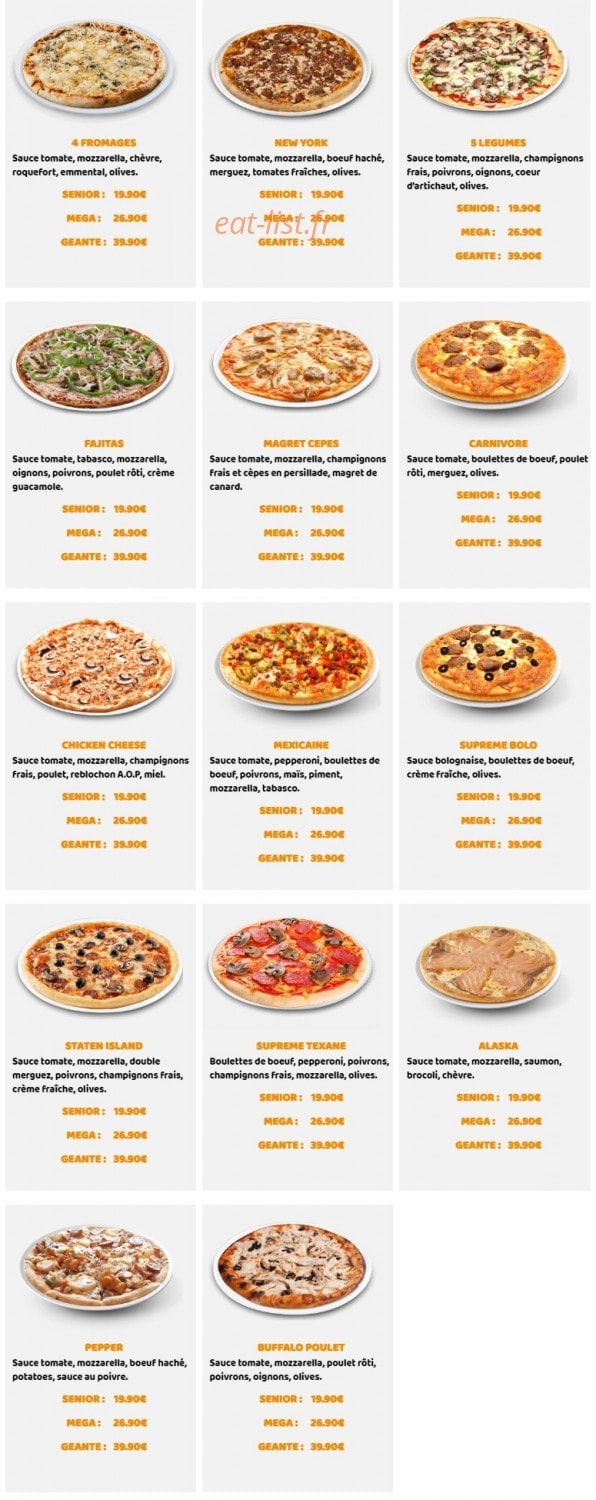 Pizza America — carte page 4