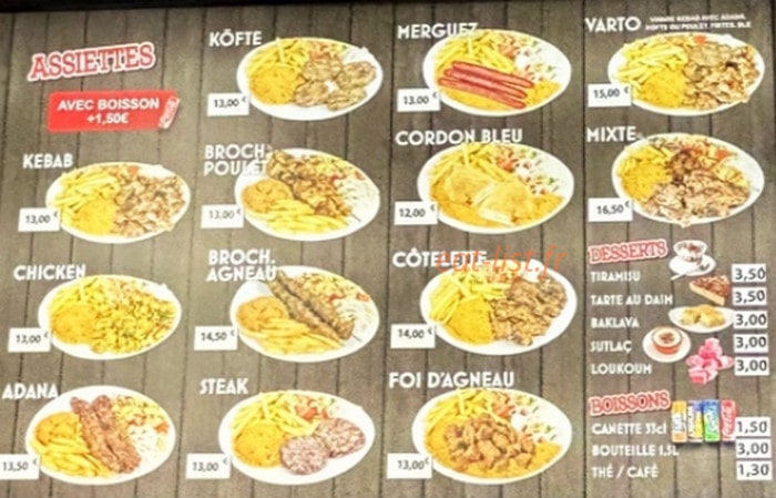 Varto Grill — carte page 4