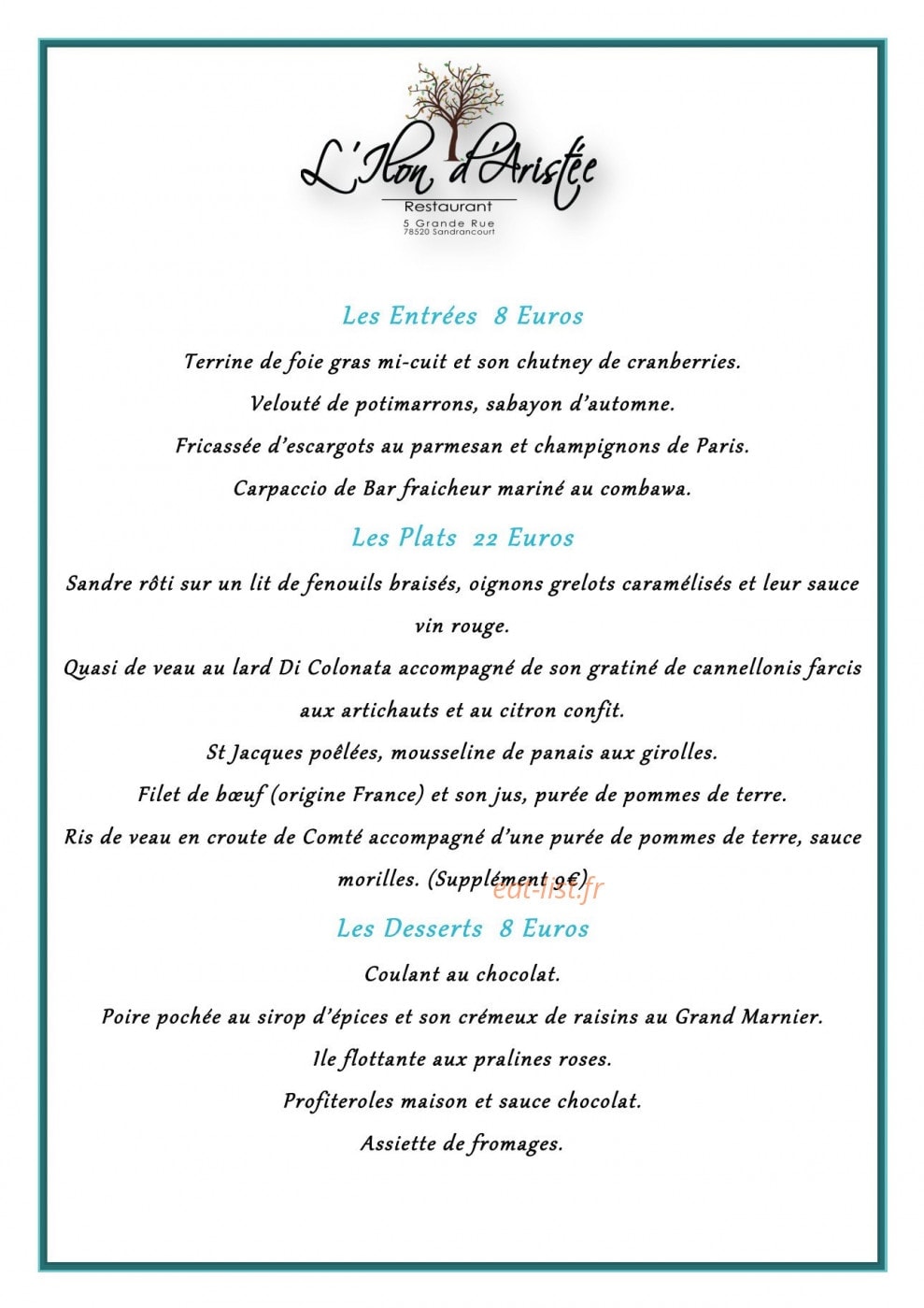 L'Ilon d'Aristée — carte page 1