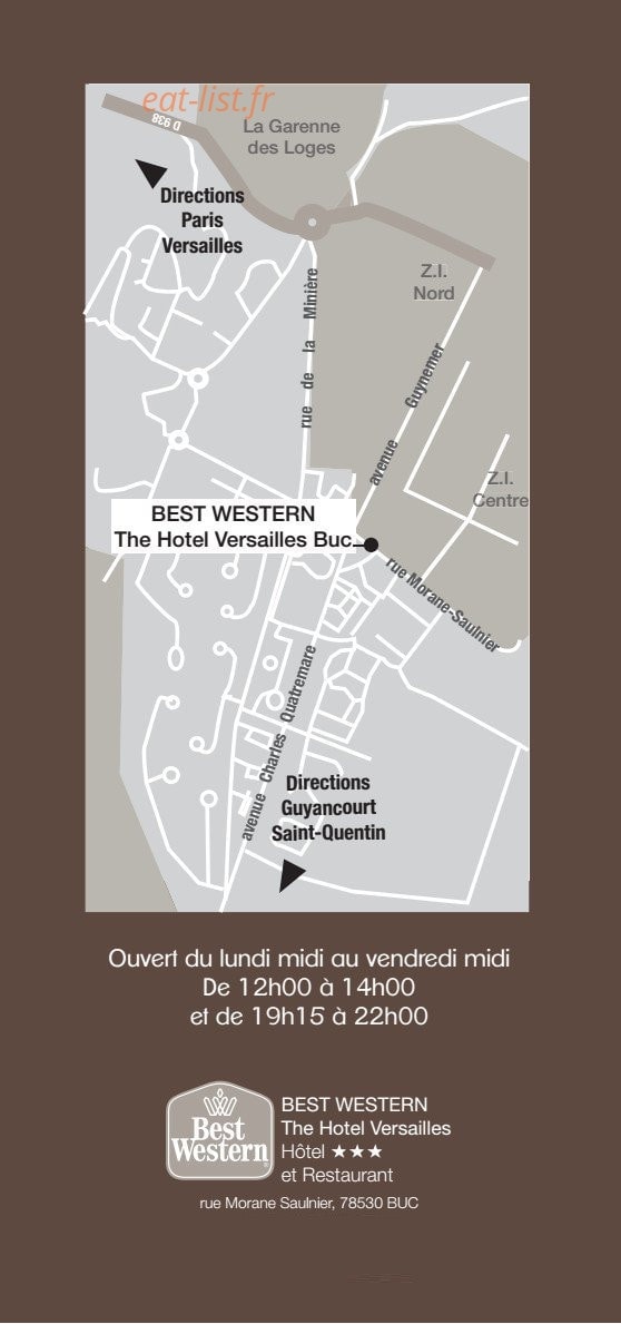 The Hotel Versailles — carte page 6