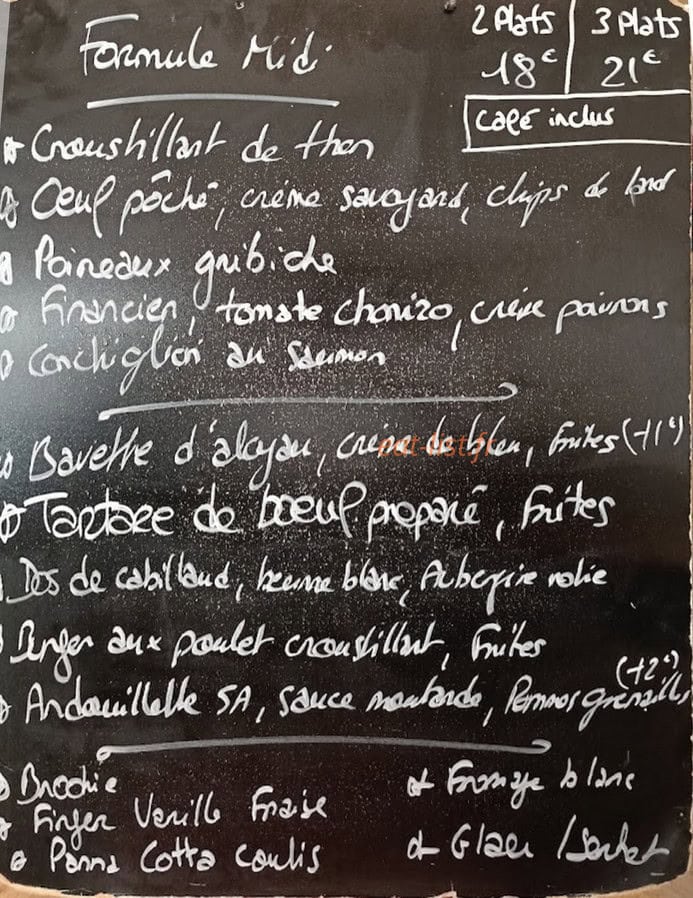 Chez Léo — carte page 1