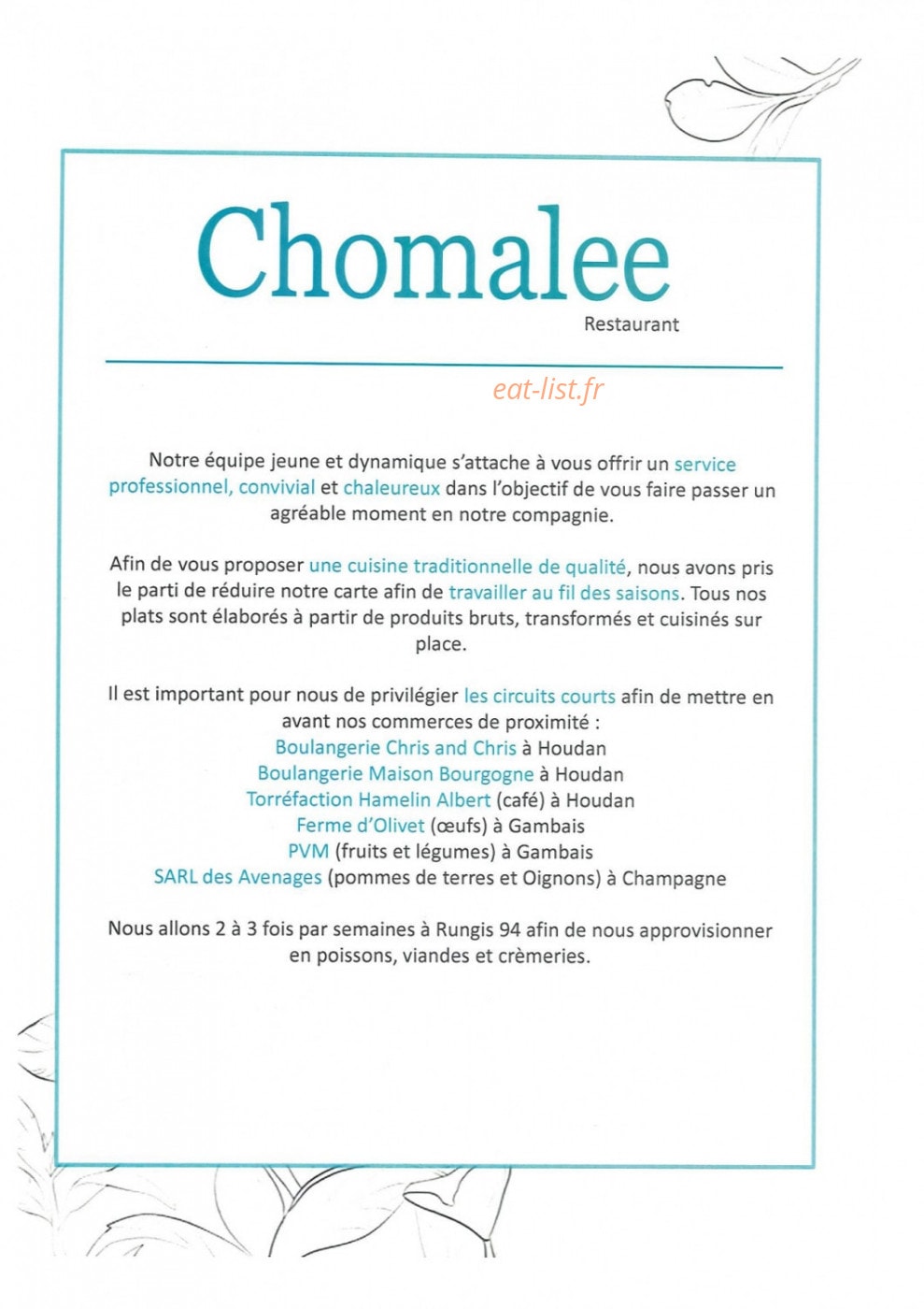Chomalee — carte page 6