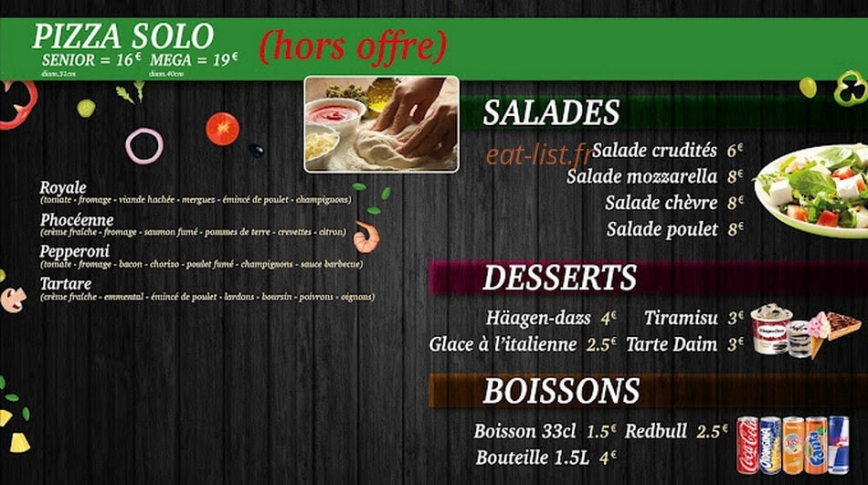 Pizza Solo — carte page 3