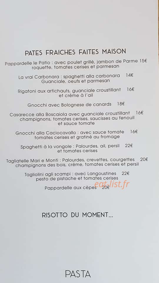 Le Patio — carte page 2