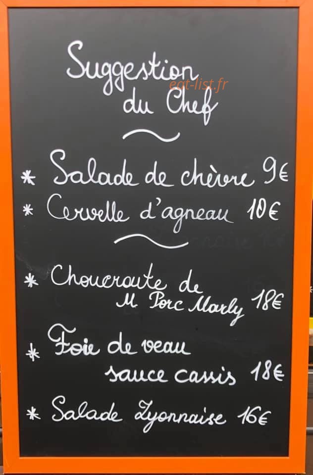 Le Porc Marly — carte page 1