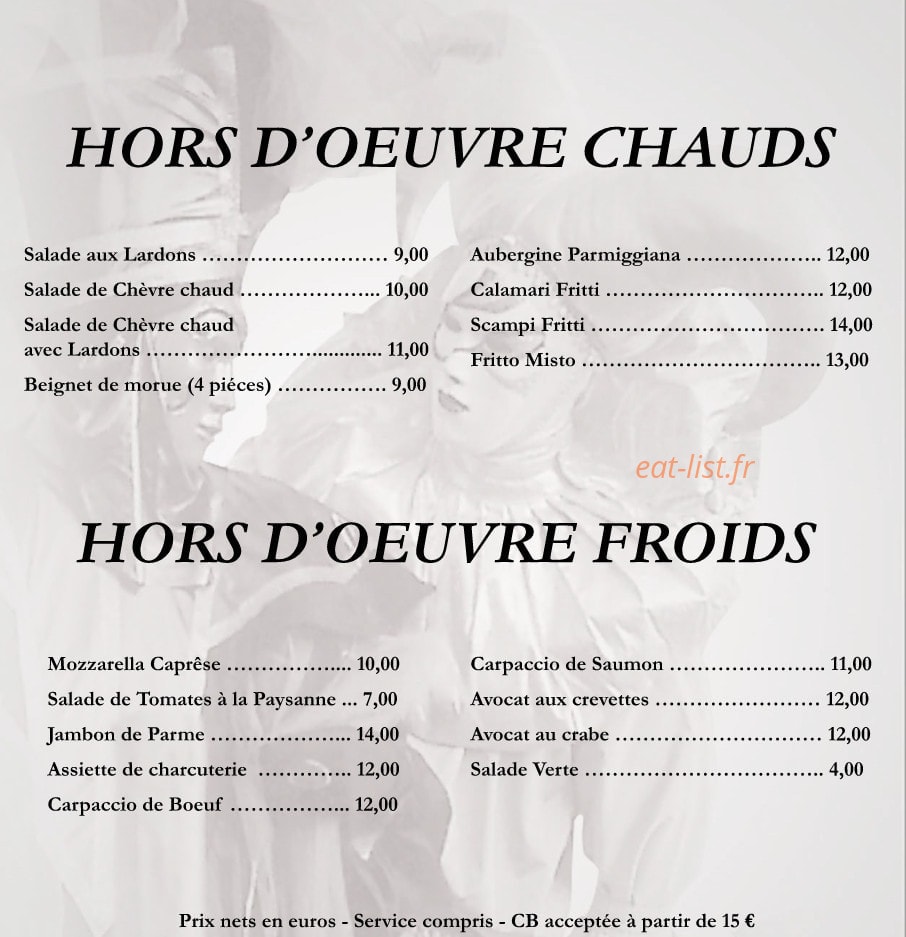 Alexandro Pizzéria — carte page 3