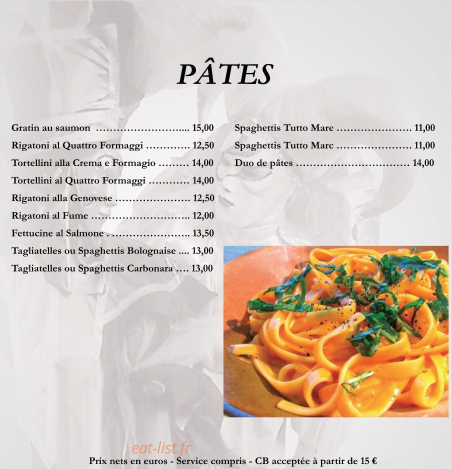 Alexandro Pizzéria — carte page 5