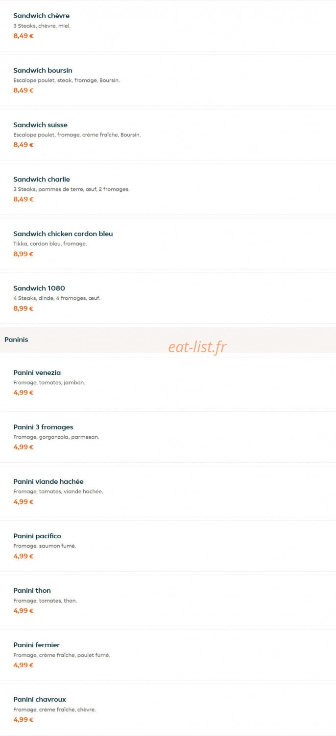 Le Crousty — carte page 10