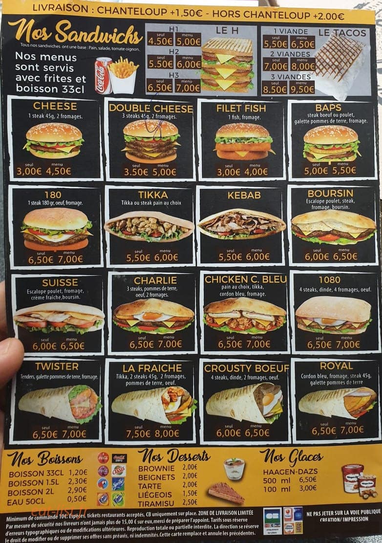 Gourmandise — carte page 3