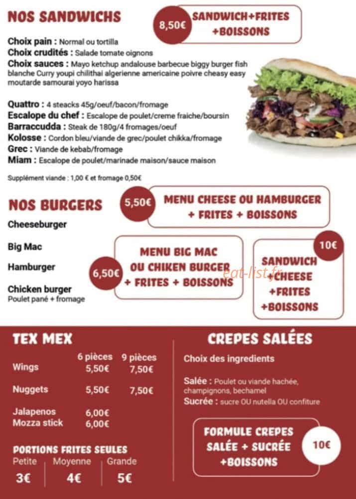 Miam factory — carte page 2