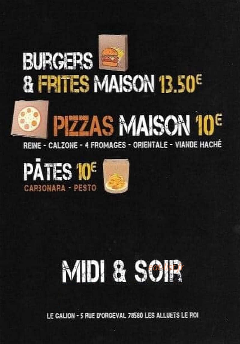 Le Galion — carte page 1