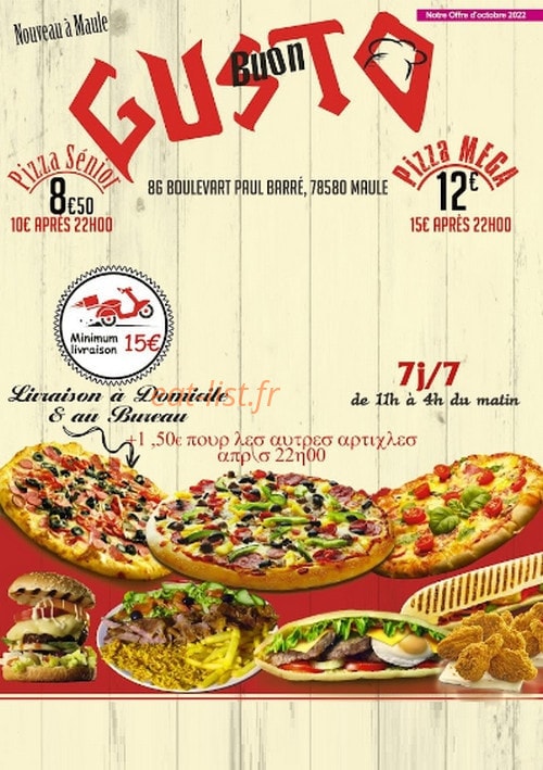 Buon Gusto — carte page 1