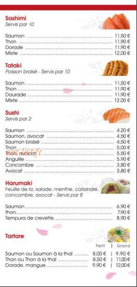 Chez Bao — carte page 3