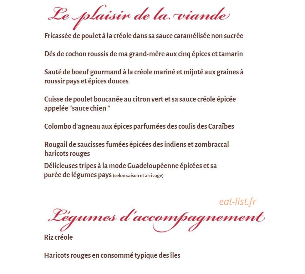 La Case de Babette — carte page 3