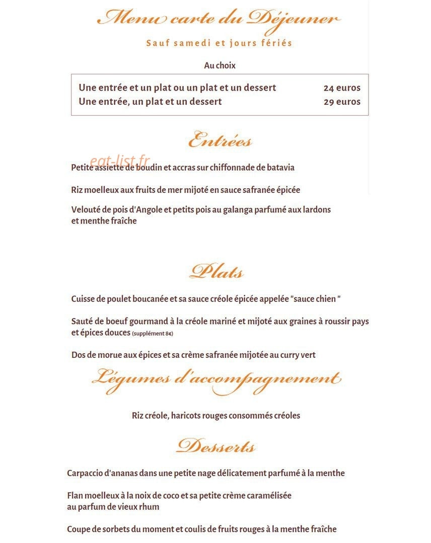 La Case de Babette — carte page 5