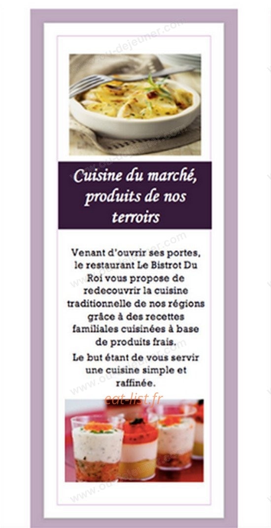 Le Bistrot du Roi — carte page 2