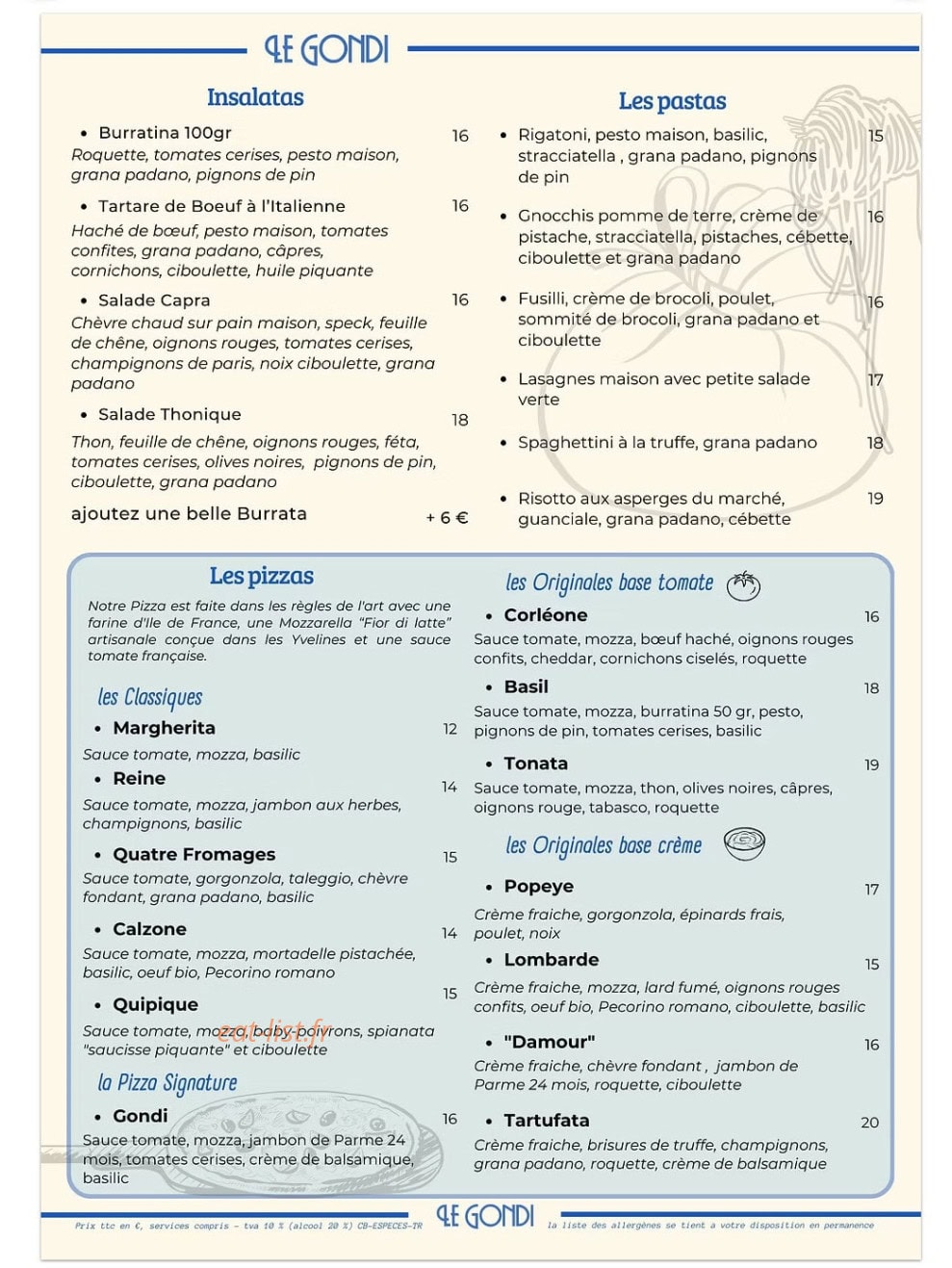 Le Gondi — carte page 2