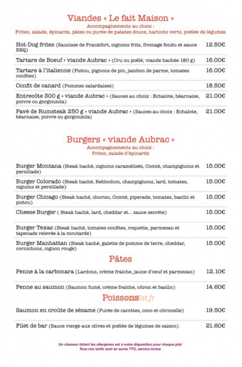 Le manhattan — carte page 2