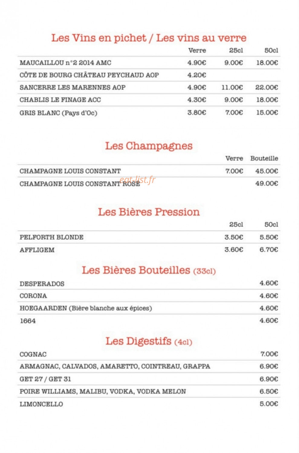 Le manhattan — carte page 7