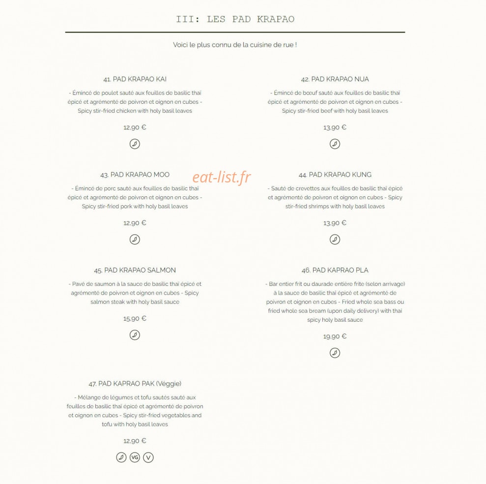 Ô Coco'ttes — carte page 6