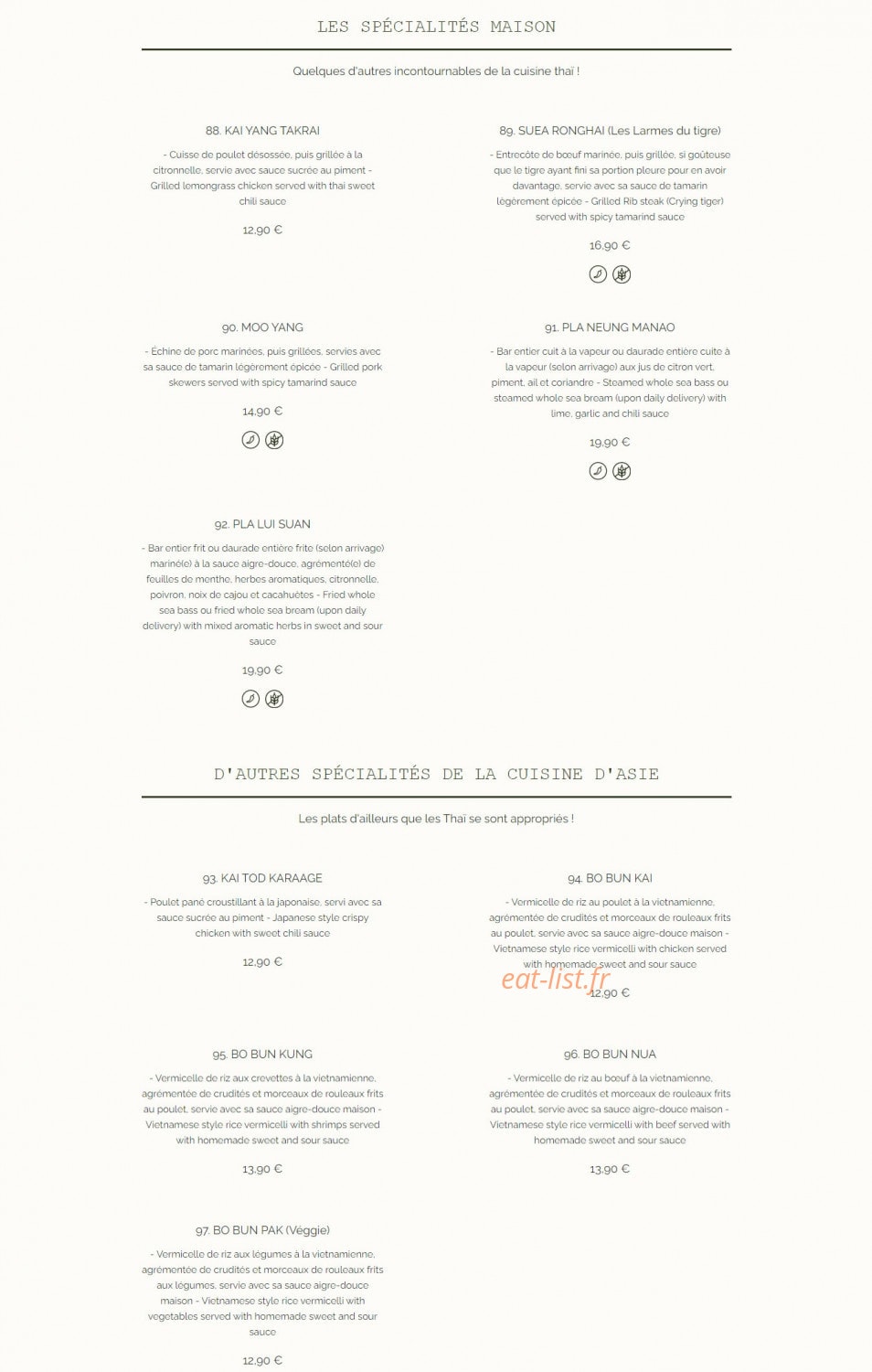 Ô Coco'ttes — carte page 12