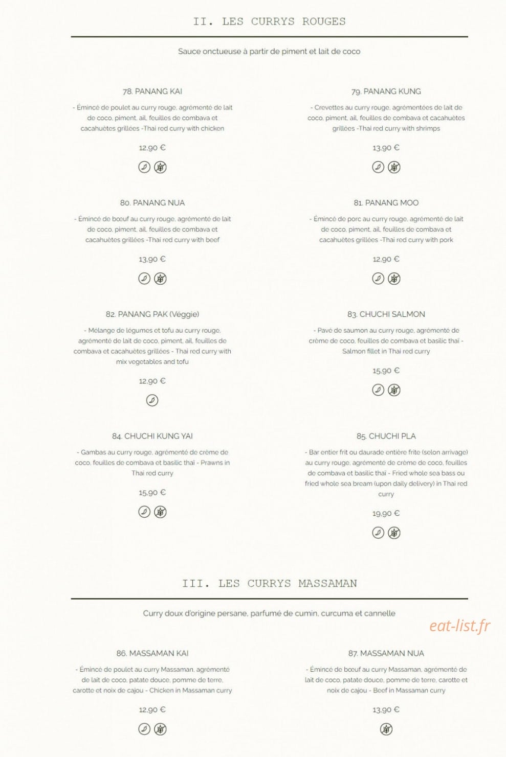 Ô Coco'ttes — carte page 11