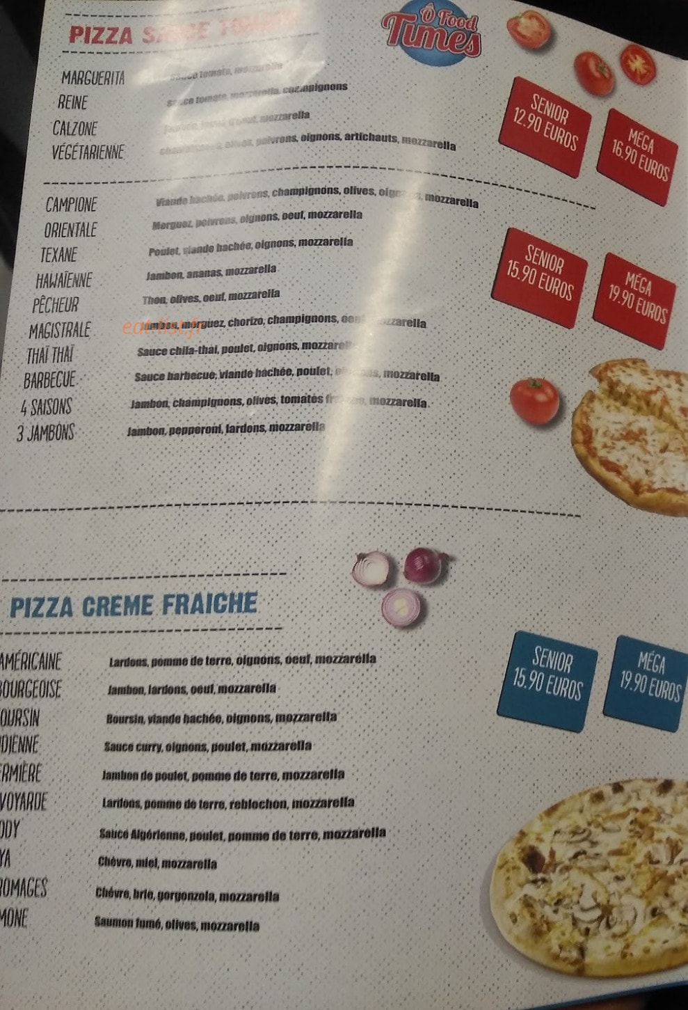 O Food Times — carte page 3