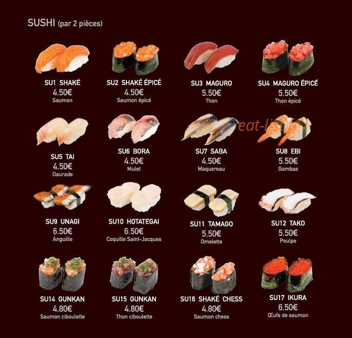 Sushi Line — carte page 5