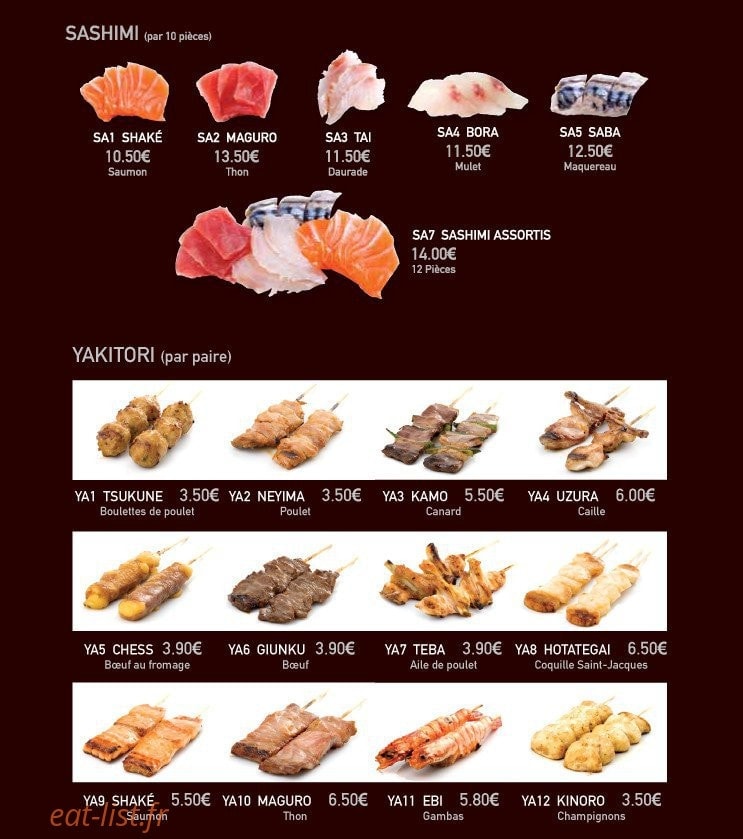 Sushi Line — carte page 6
