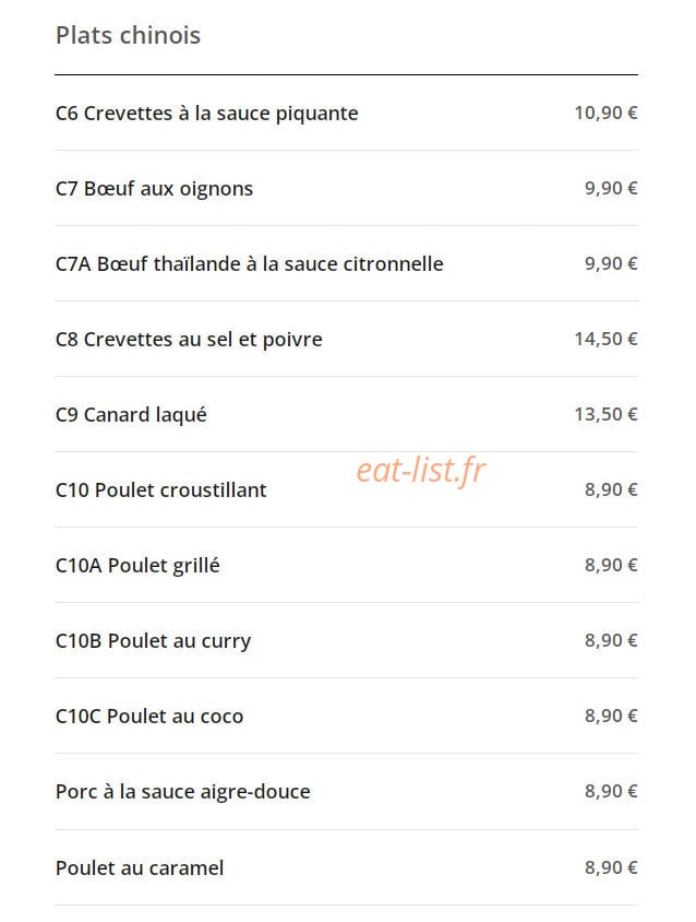 Traiteur asiatique — carte page 4