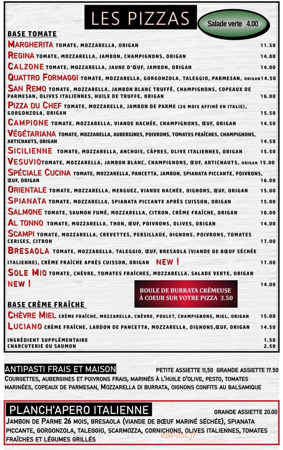 Caffè e Cucina — carte page 1