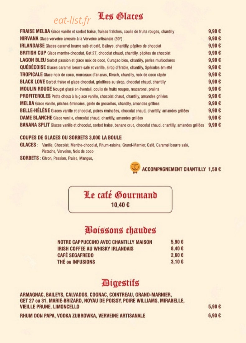La Bonne Humeur — carte page 6