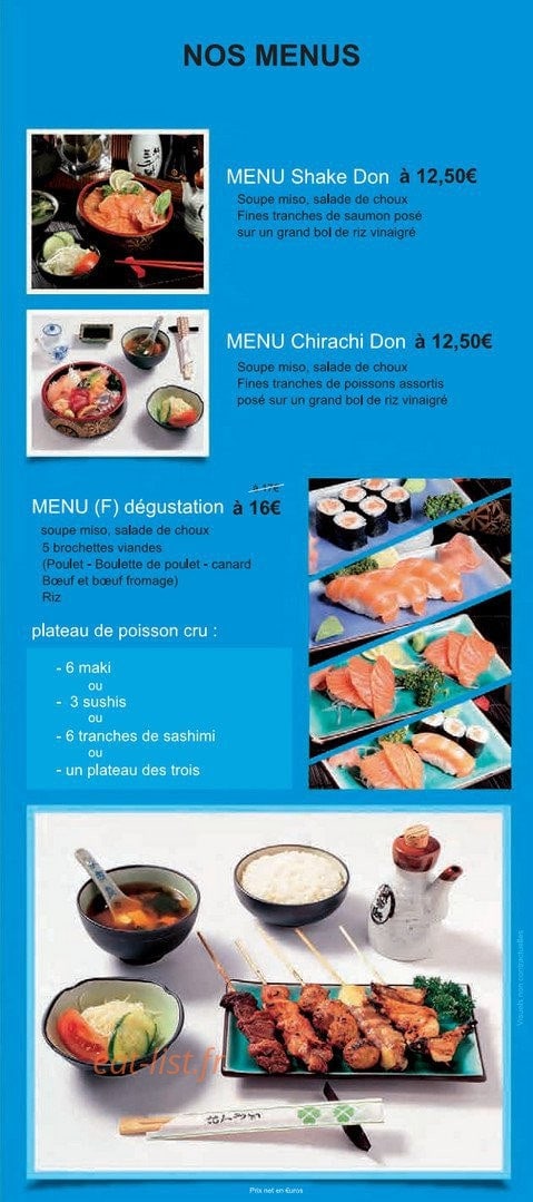 La Maison de Tokyo — carte page 5