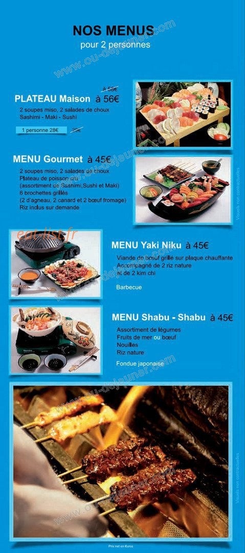 La Maison de Tokyo — carte page 4
