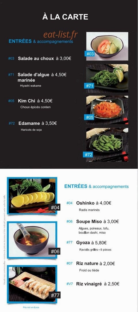 La Maison de Tokyo — carte page 6