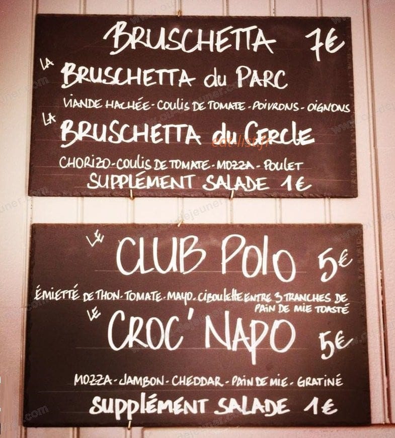 Le Polo Club — carte page 1