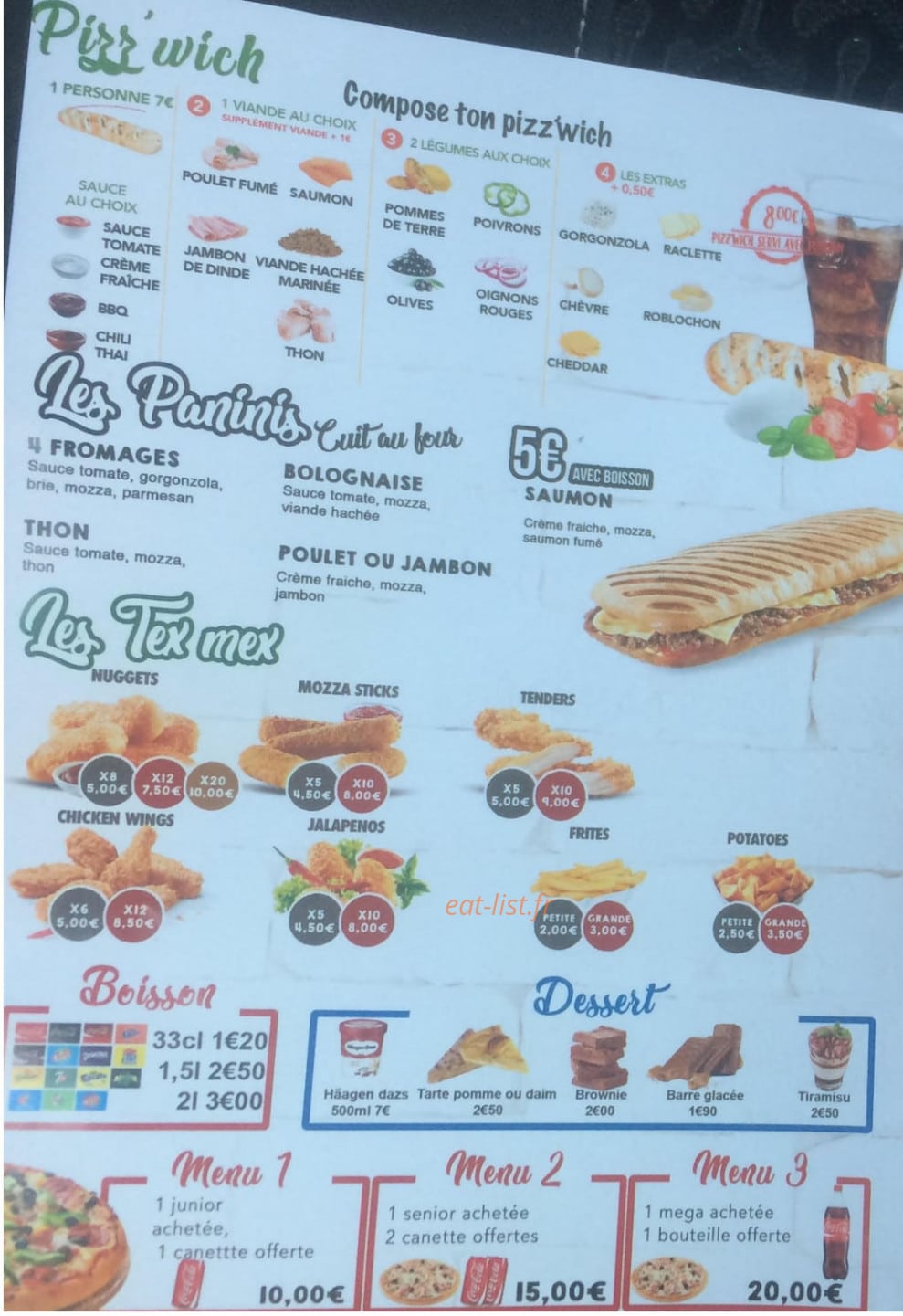 Mistral Pizza — carte page 4