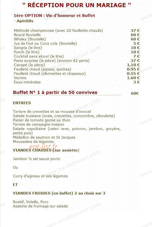 Auberge de l'Artoire — carte page 11