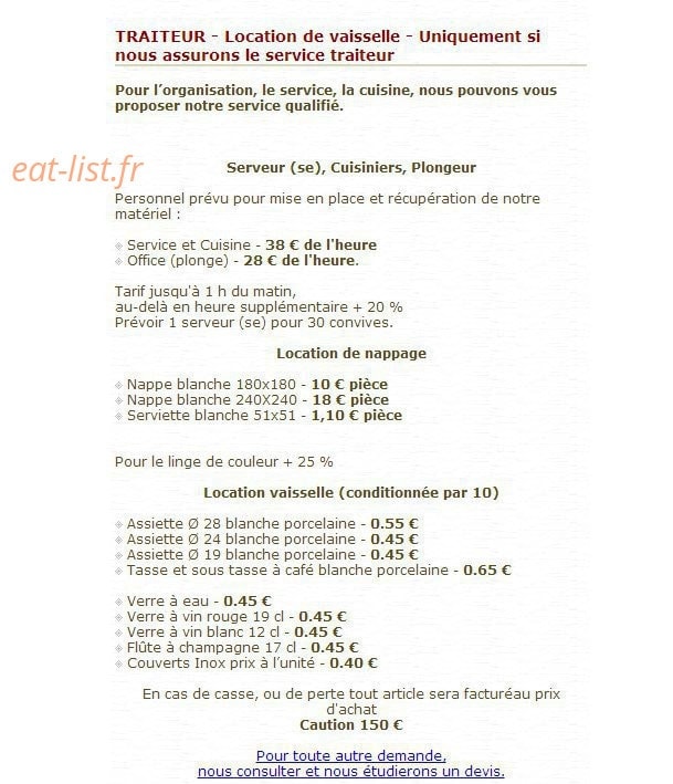 Auberge de l'Artoire — carte page 7