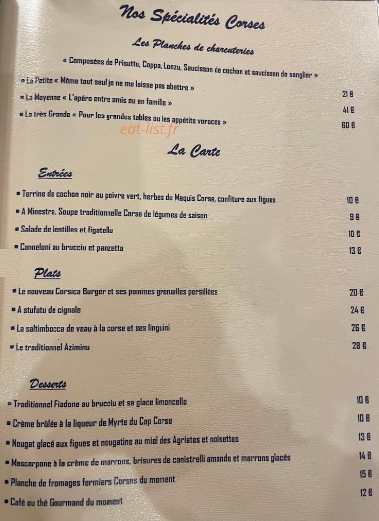 L’Envie Éphémère — carte page 1