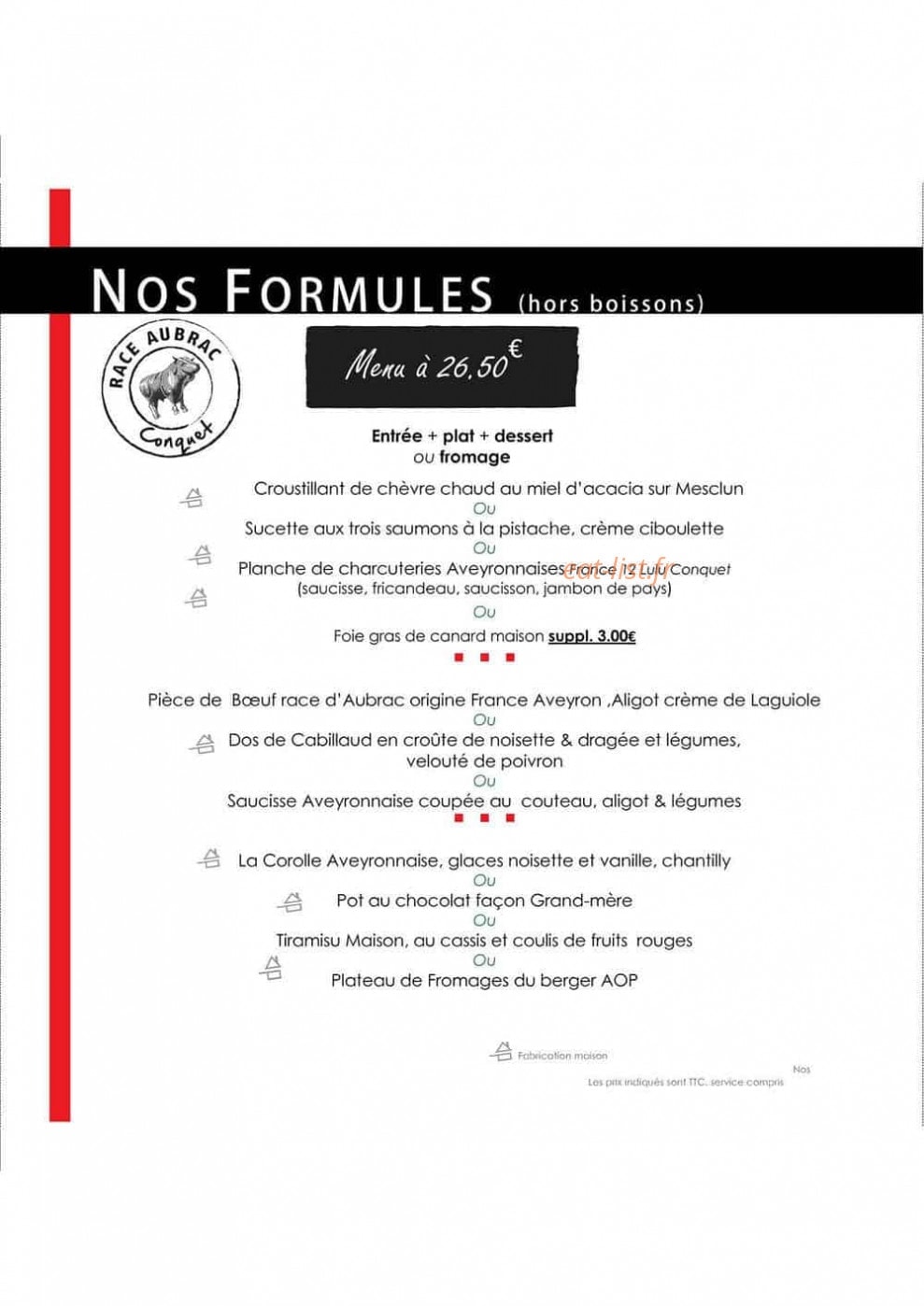 Le bistro aveyronnais — carte page 4