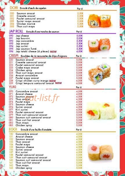 Sushi Time's — carte page 5