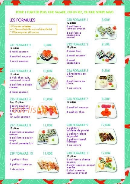 Sushi Time's — carte page 6