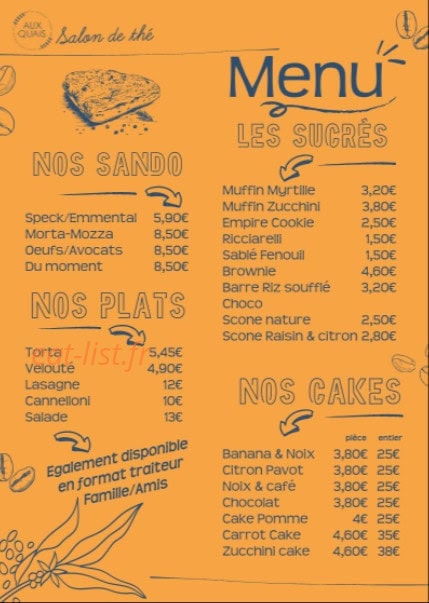 Aux Quais — carte page 1