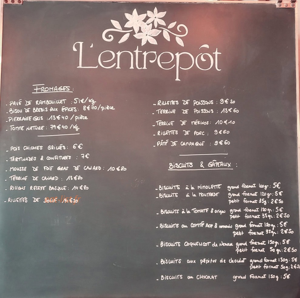 L'Entrepôt — carte page 1